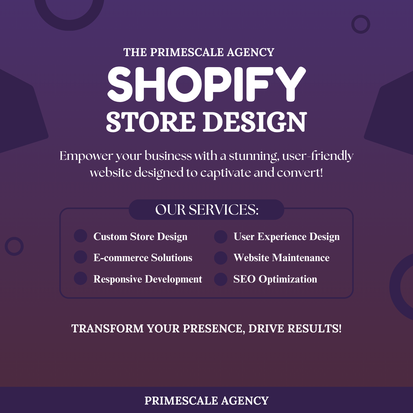 Shopify Store Design